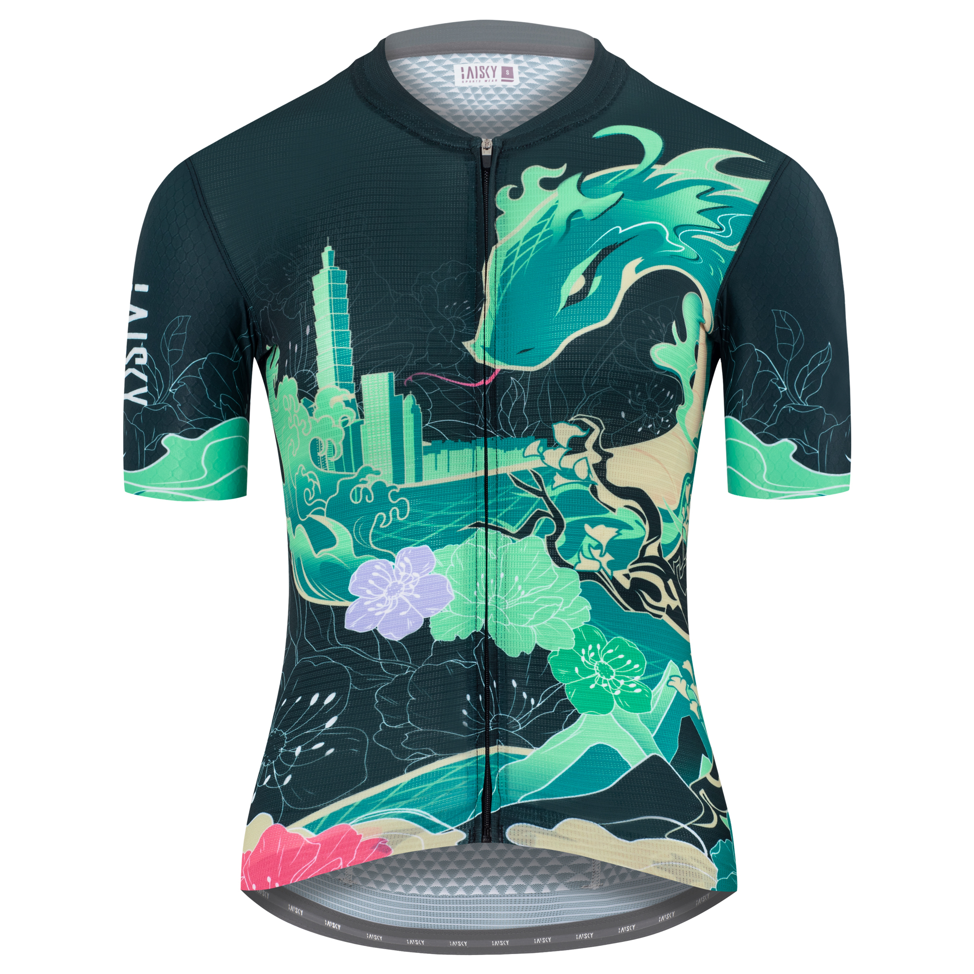 女款空力短車衣 靈蛇 綠