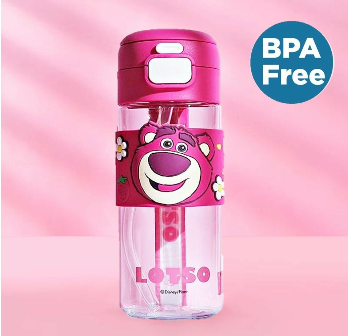 反斗奇兵 - 便攜式吸管水樽| 兩段開合式 | 勞蘇(600ml)