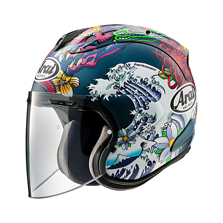ARAI VZ-RAM ORIENTAL FLAT BLUE 浮世繪