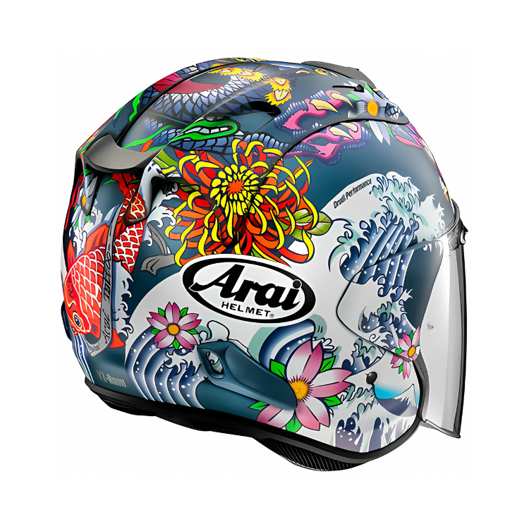 ARAI VZ-RAM ORIENTAL FLAT BLUE 浮世繪