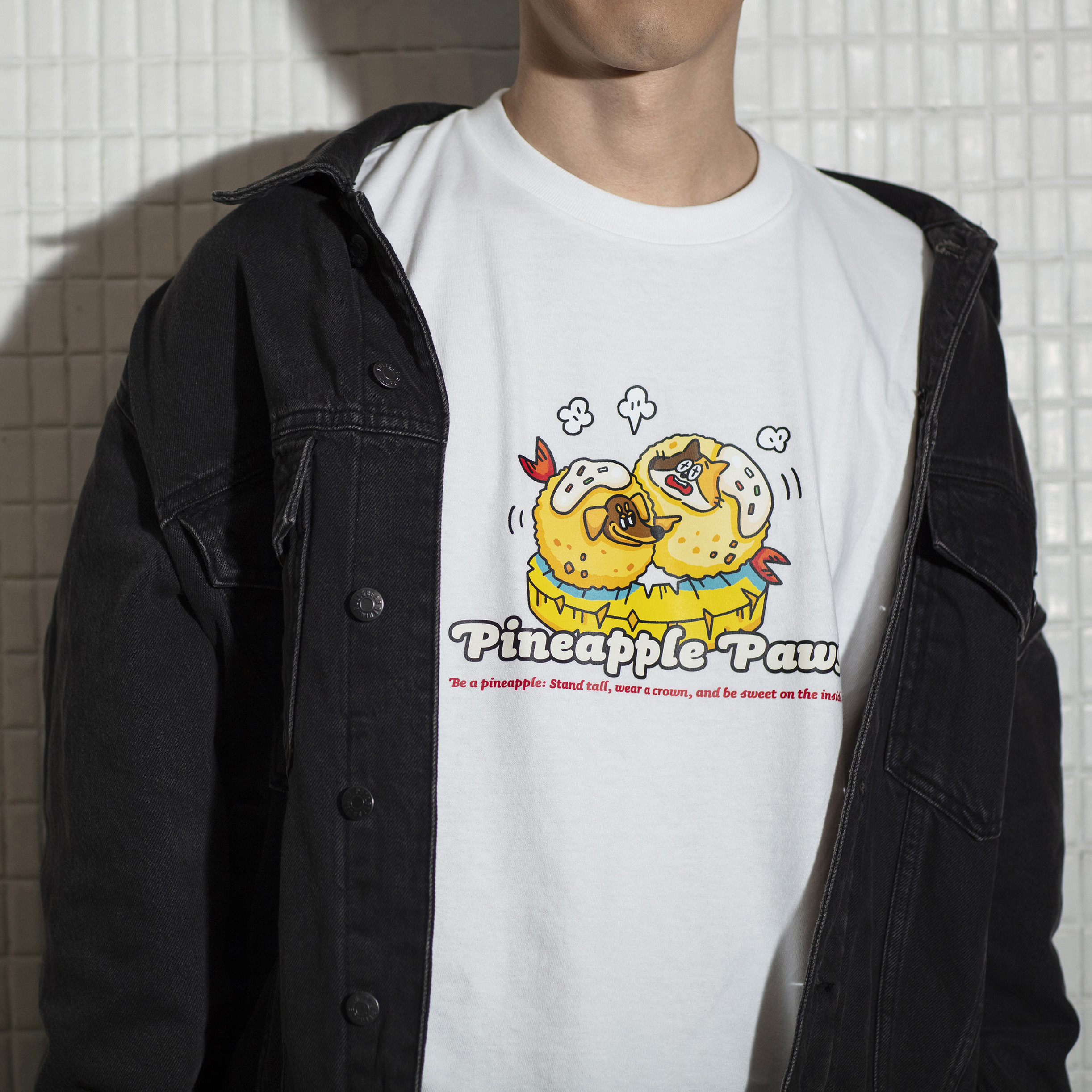 鳳梨貓球  Pineapple Paws 短袖T恤