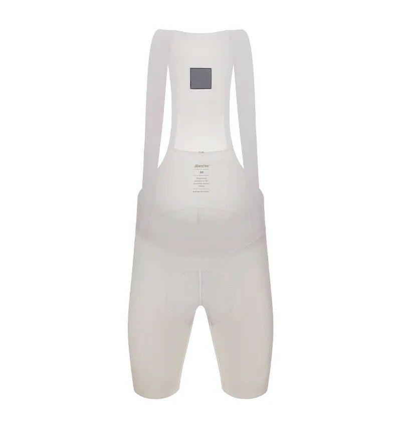 【Santini】PIRELLI 倍耐力運動俱樂部吊帶短褲 -白〔GIT〕