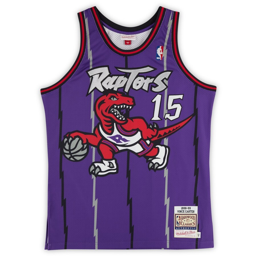 Vince Carter Toronto Raptors Autographed Mitchell & Ness Purple 1998-99 Authentic Jersey with "HOF 24" Inscription預訂簽名球衣NBA