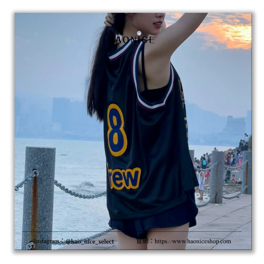 【HAO NICE】美式街頭🔥DREW HOUSE經典logo 8號百靈鳥無袖球衣 背心 校隊風