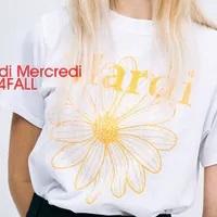 [S] MARDI SLIM TSHIRT FLOWERMARDI,WHITE TANGERINE, MFK43JSS003WHYE00 (SMD70)