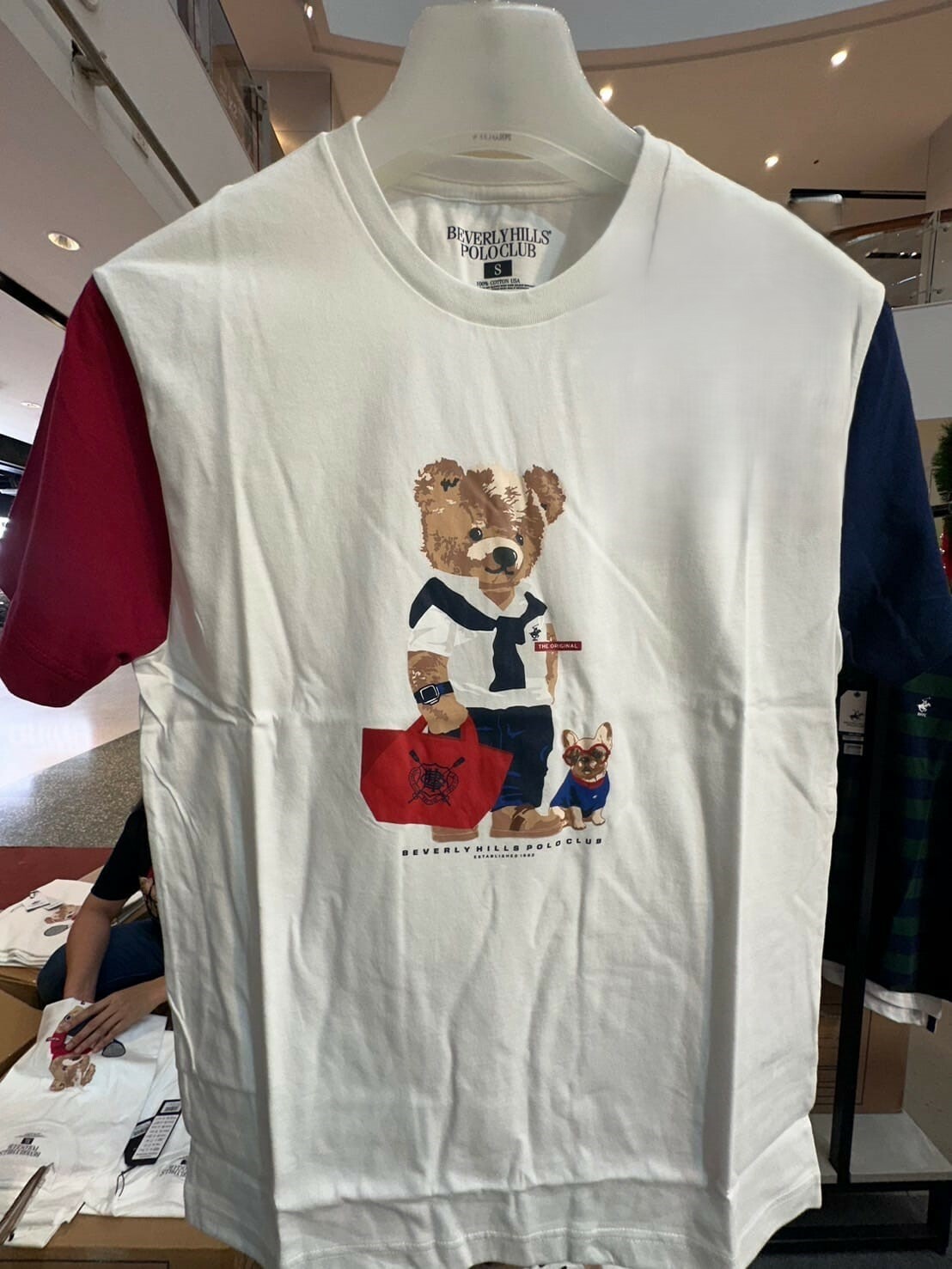 【SamSam泰國直播】BEVERLY HILLS POLO L0103243 拼色短袖上衣