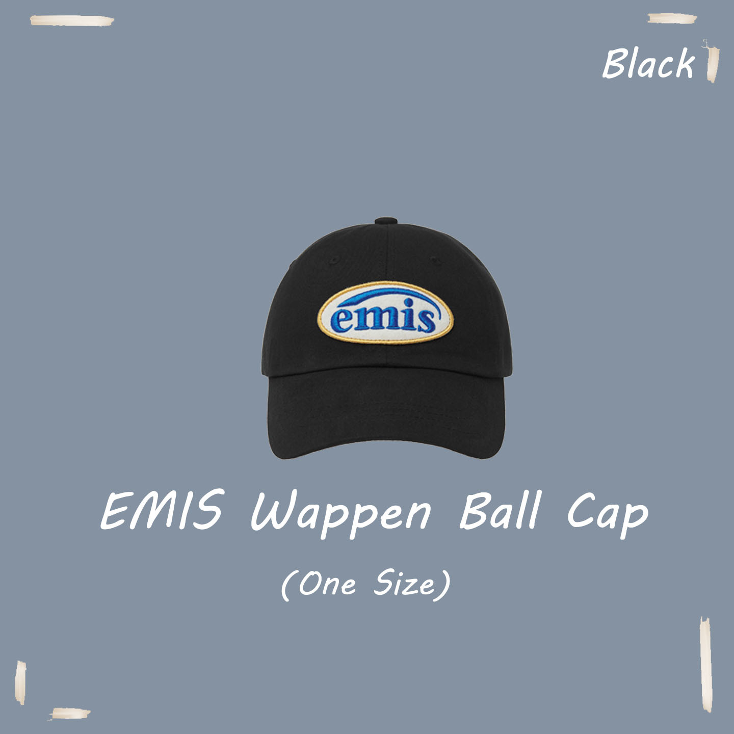 【OWN】EMIS 秋冬新品 經典 大LOGO 休閒 老帽 鴨舌帽 韓系 造型 不分男女
