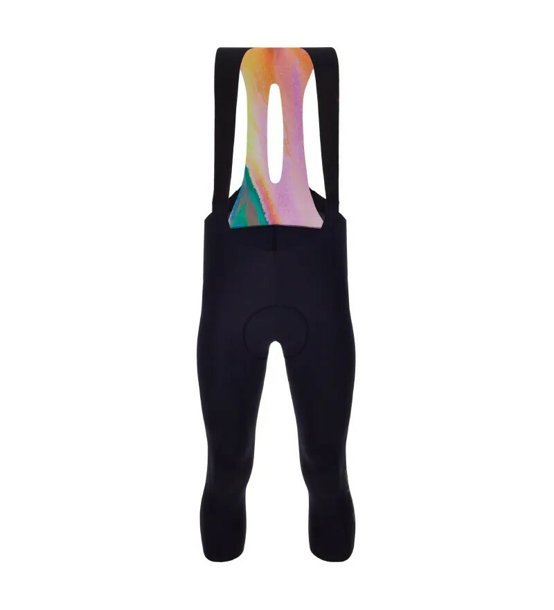 【Santini】獨特 冬季吊帶九分褲 頂級舒適 - 黑〔C3墊子〕