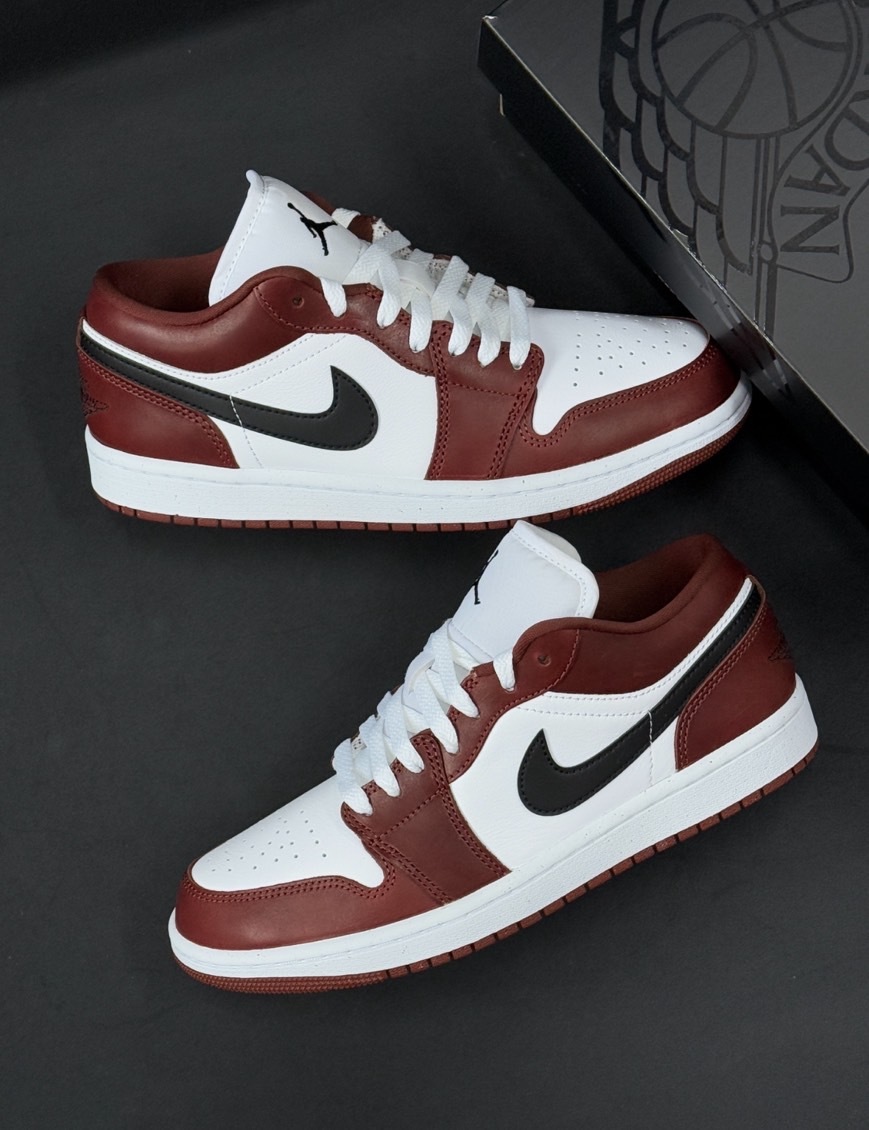 Nike Air Jordan 1 Low SE AJ1 "Dark Pony" 白紅黑 復古 沙丘紅 酒紅 籃球鞋 HF3148102