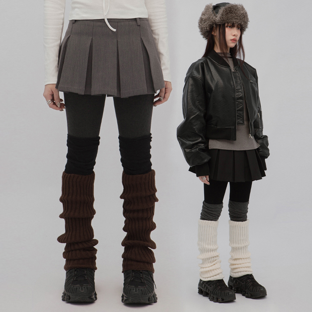 秋冬羅紋針織褲襪