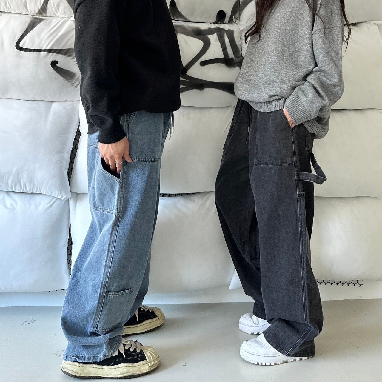 Doupicks 水洗畫家牛仔褲 日系選品 95843