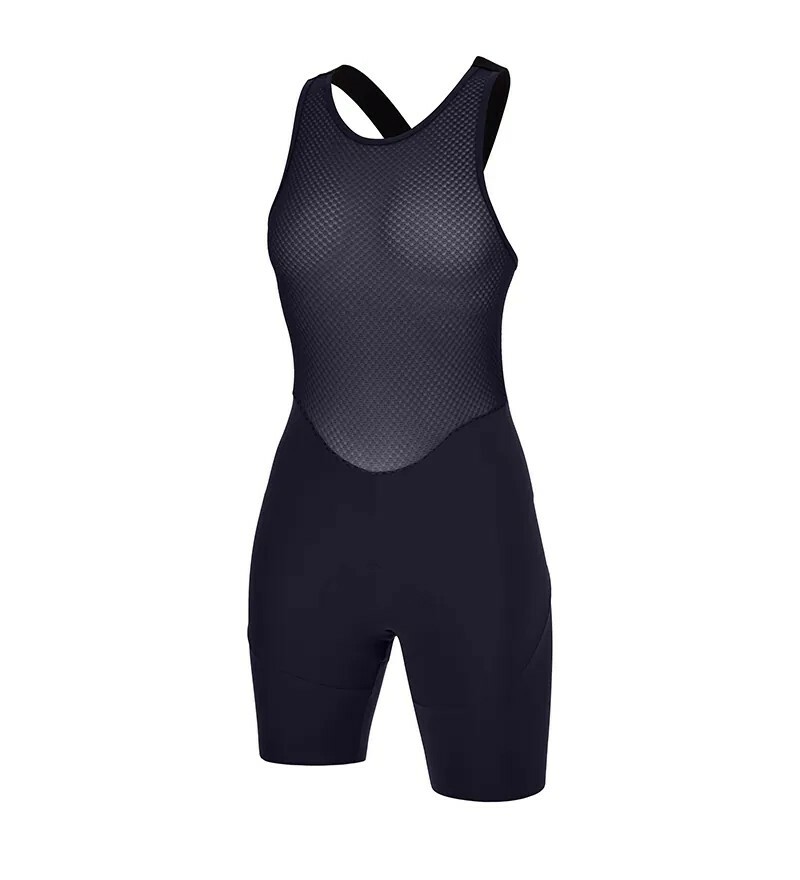 【Santini】 DECO4美飾四代 女性極短吊帶短褲 -黑〔C3W墊子〕(亞洲限定款)