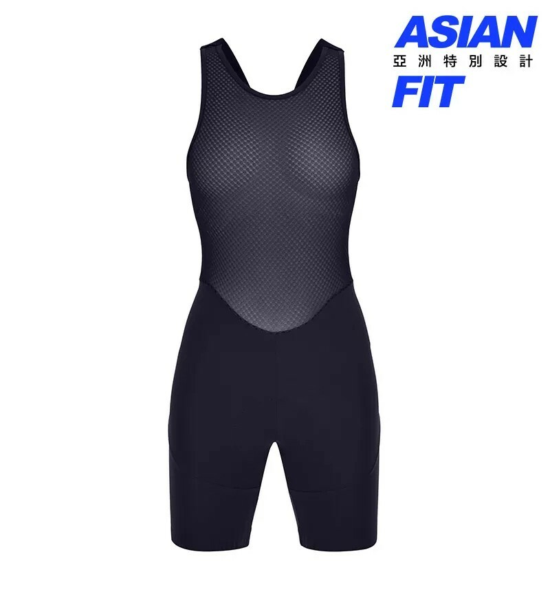 【Santini】 DECO4美飾四代 女性極短吊帶短褲 -黑〔C3W墊子〕(亞洲限定款)