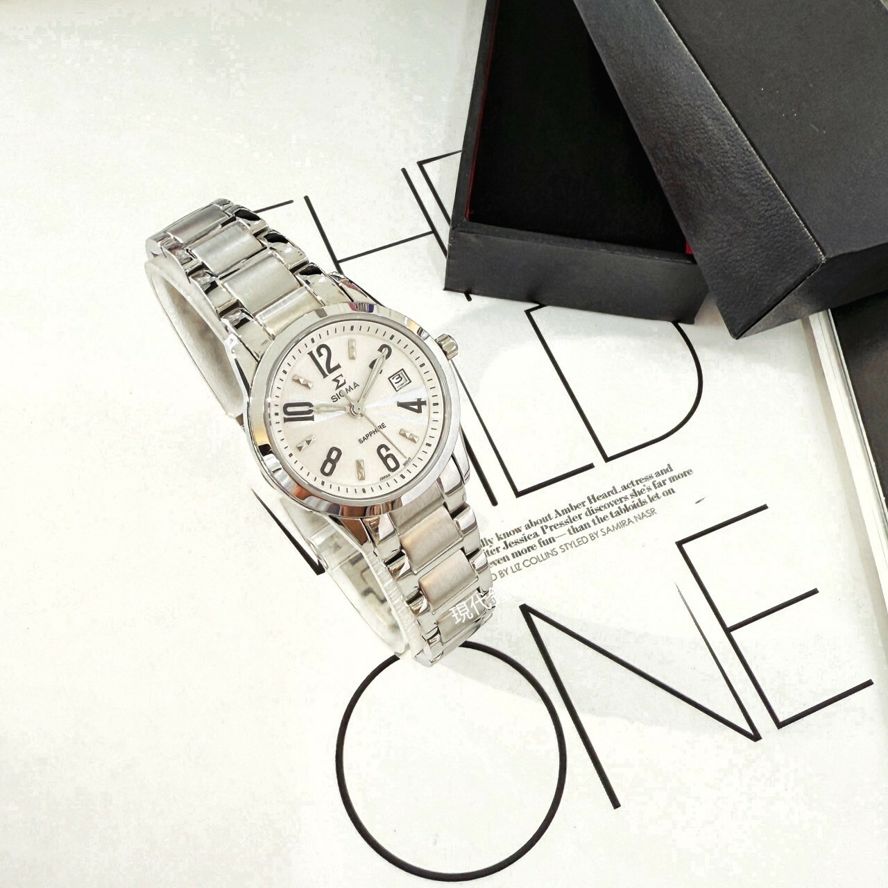 【SIGMA】簡約數字刻度女錶 88023L-2 26mm  現代鐘錶