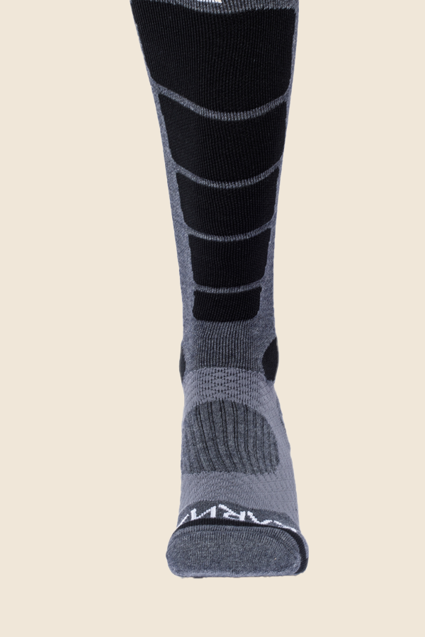 KARNA - 羊毛壓力滑雪襪-紅