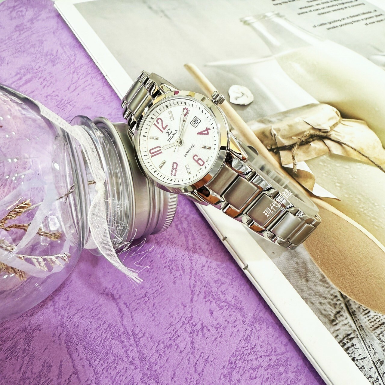 【SIGMA】簡約數字刻度女錶 88023L-5 26mm  現代鐘錶