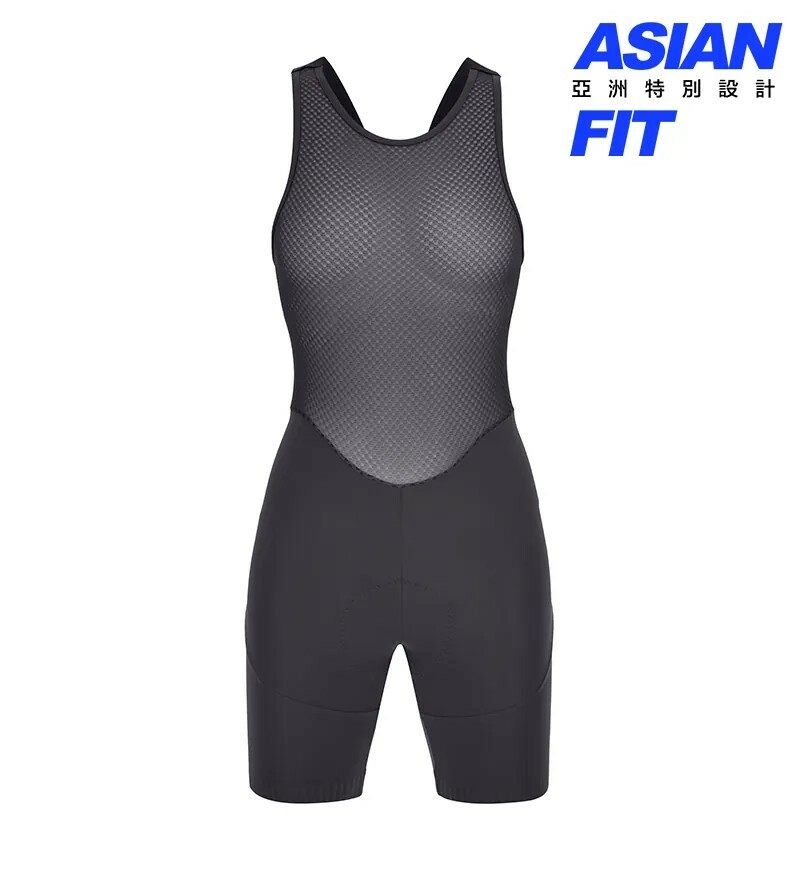 【Santini】 DECO4美飾四代 女性極短吊帶短褲 -灰〔C3W墊子〕(亞洲限定款)