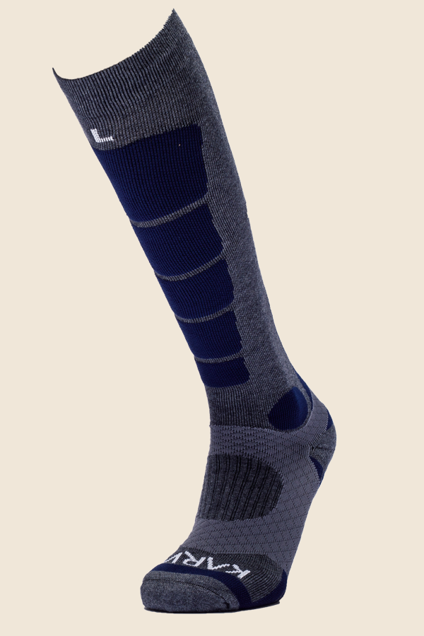 KARNA - 羊毛壓力滑雪襪-藍