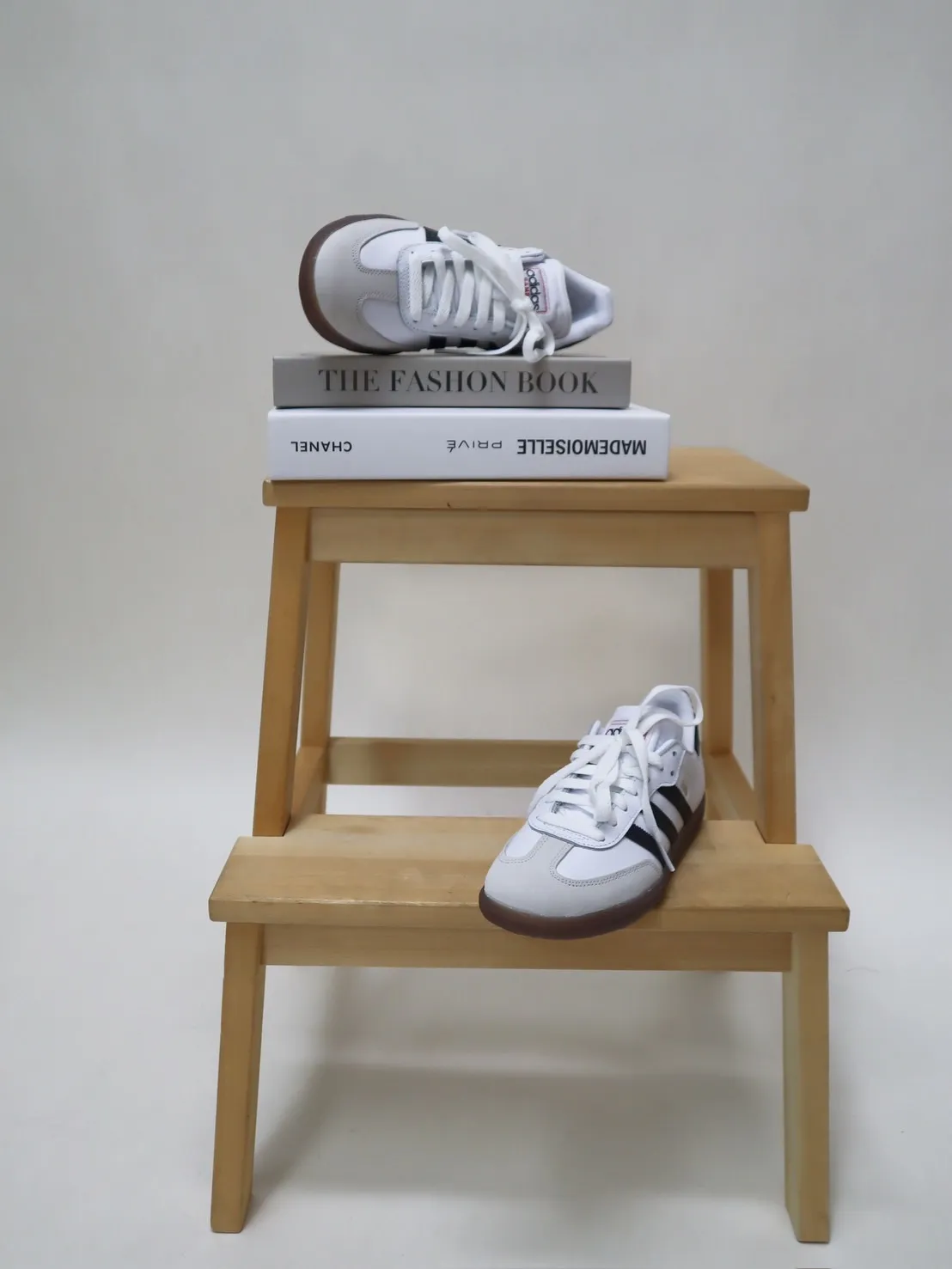 ADIDAS SAMBA 女生大童 黑白 冰美式 [售完即止!!]