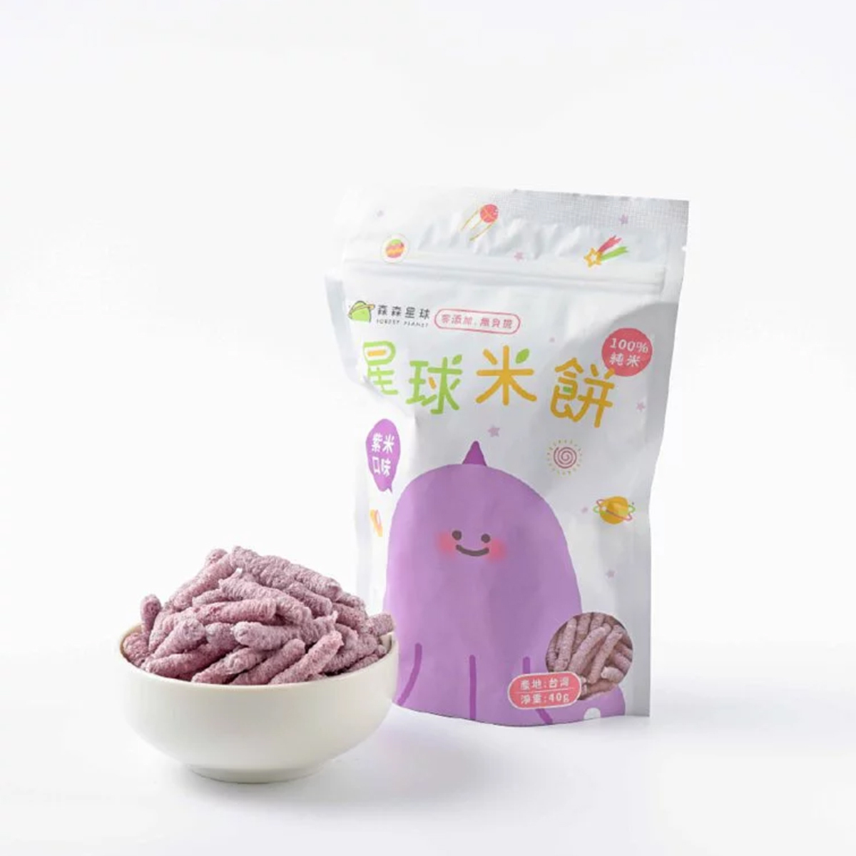 星球寶寶米餅｜紫米口味｜單包｜適合6個月以上