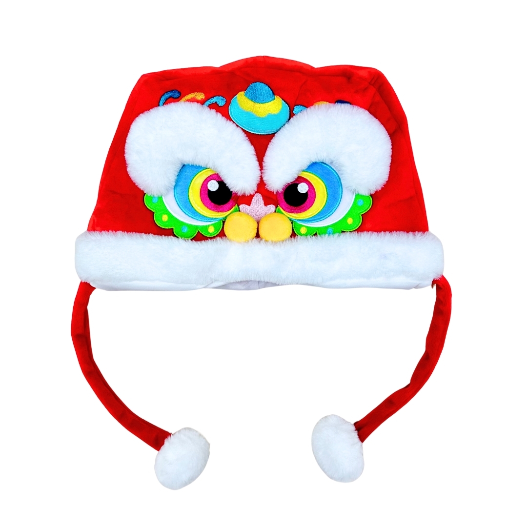 Lion Dance Plush Hat