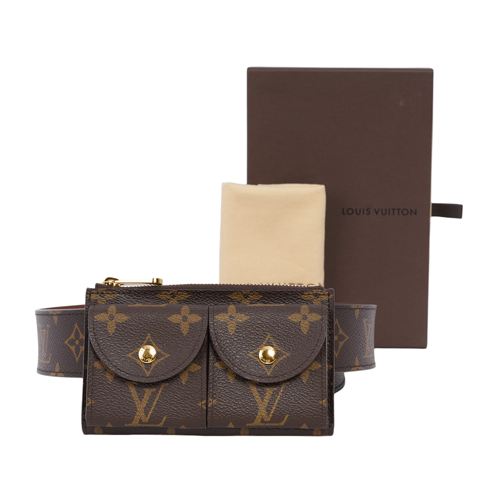 【Louis Vuitton / LV】Santul Pochette Duo Monogram 卡夾式腰包 M9836