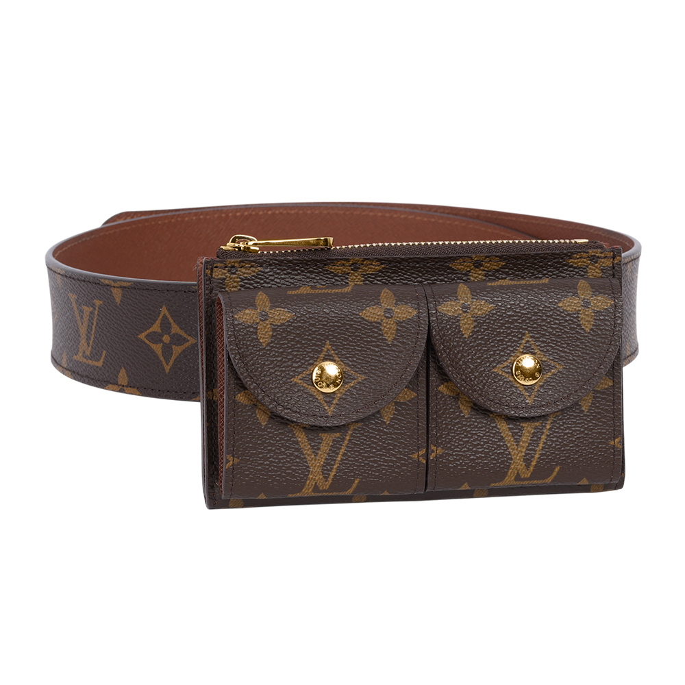 【Louis Vuitton / LV】Santul Pochette Duo Monogram 卡夾式腰包 M9836