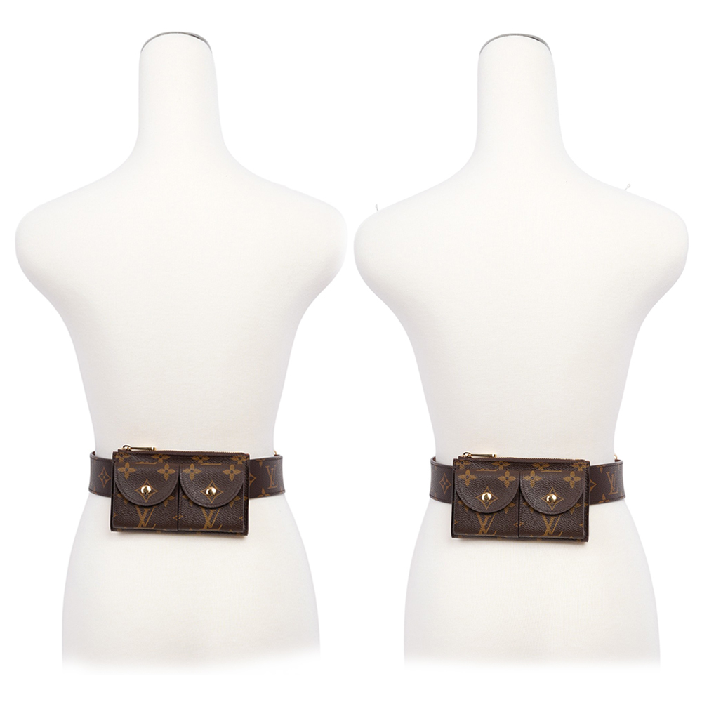 【Louis Vuitton / LV】Santul Pochette Duo Monogram 卡夾式腰包 M9836