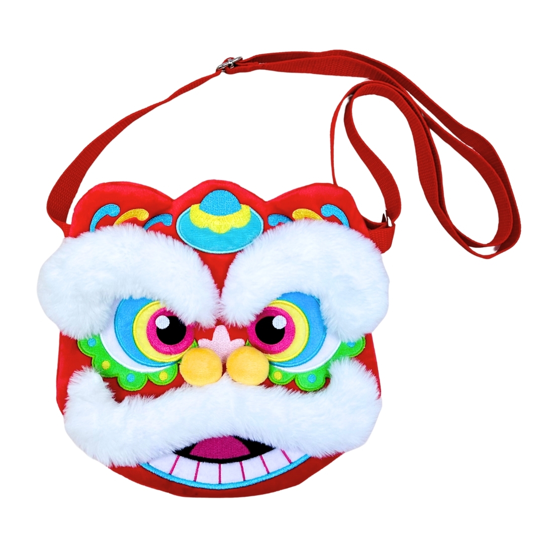 Lion Dance Plush Bag