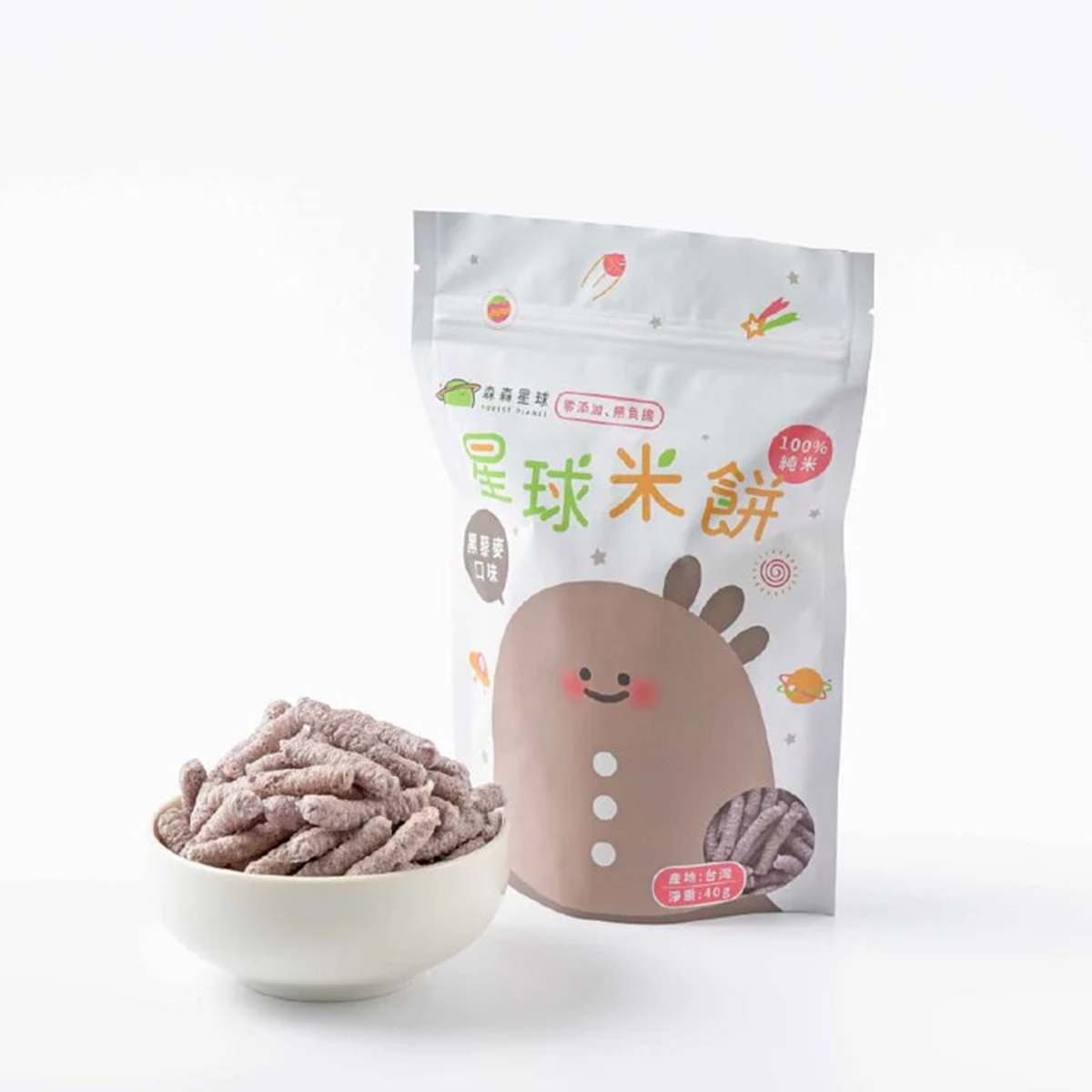 星球寶寶米餅｜黑藜麥口味｜單包｜適合6個月以上