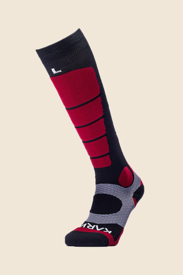 KARNA - 壓力滑雪襪- 紅