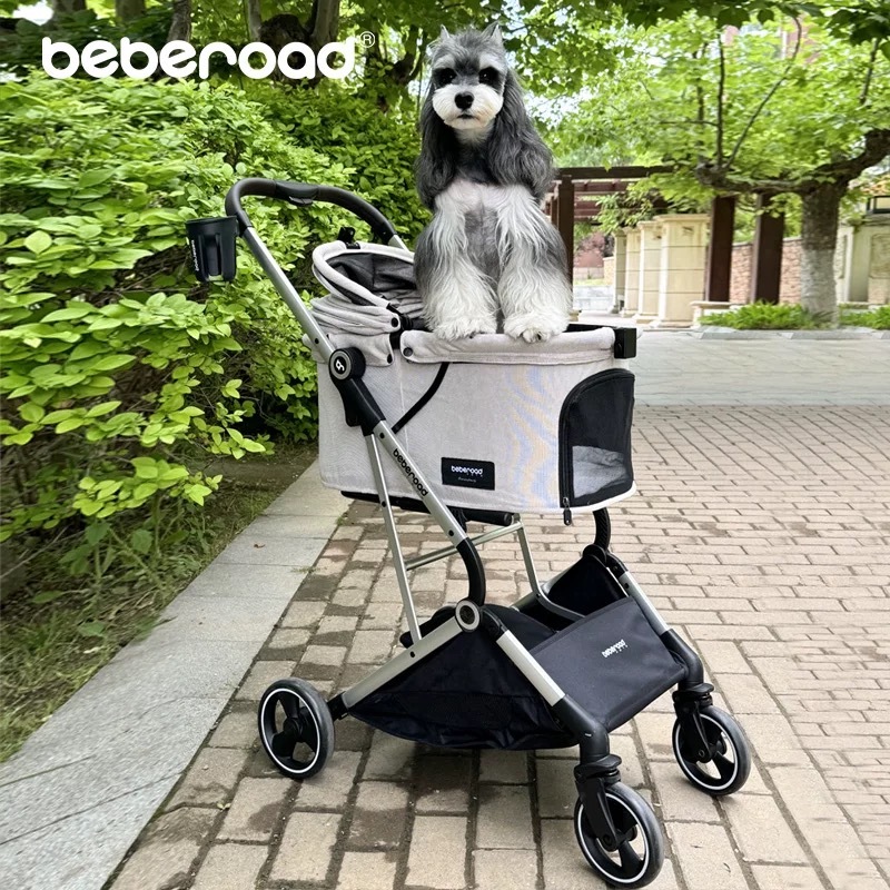 BEBEROAD宠物推车 T4一键收车 可承重20KG