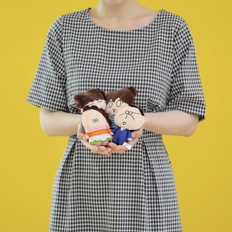 預購/我們這一家 吊飾 花媽 橘子 毛絨玩具 裝飾品 12.5CM高