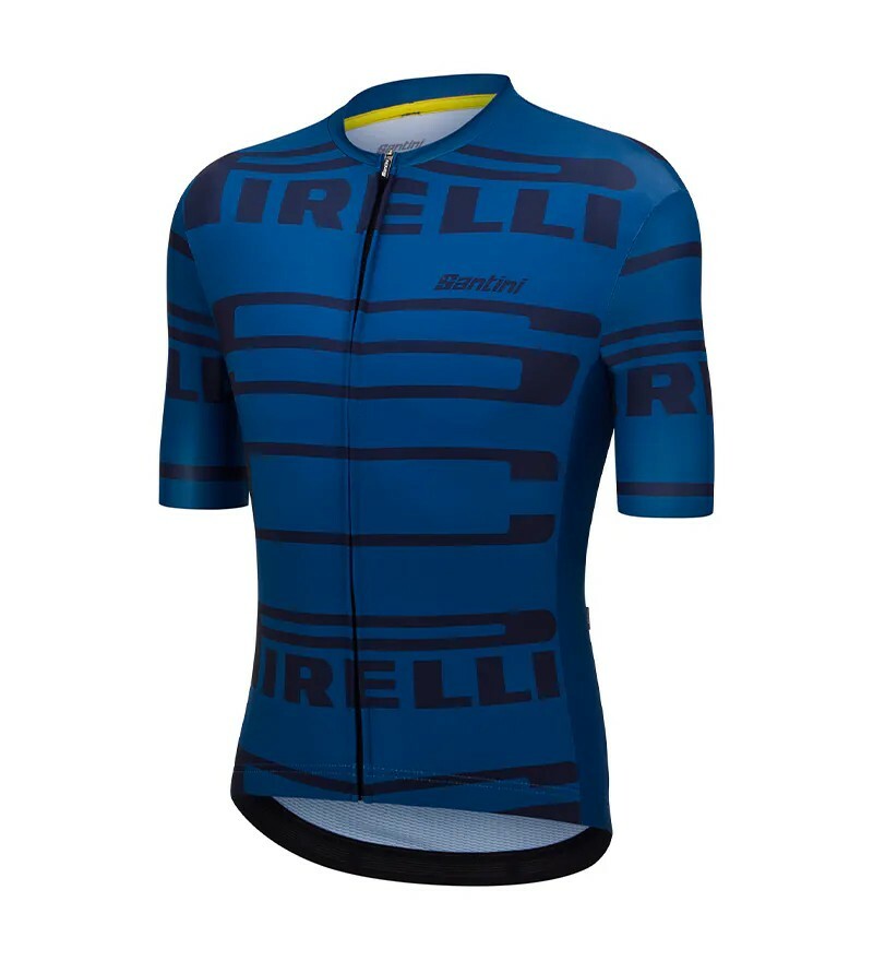 【Santini】PIRELLI 倍耐力運動俱樂部男女共版短袖車衣 -鴨綠