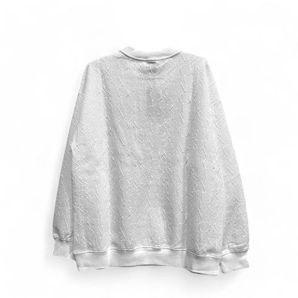 NCAA 大學T 白 立體 緹花LOGO 長袖 休閒 男 7255100300