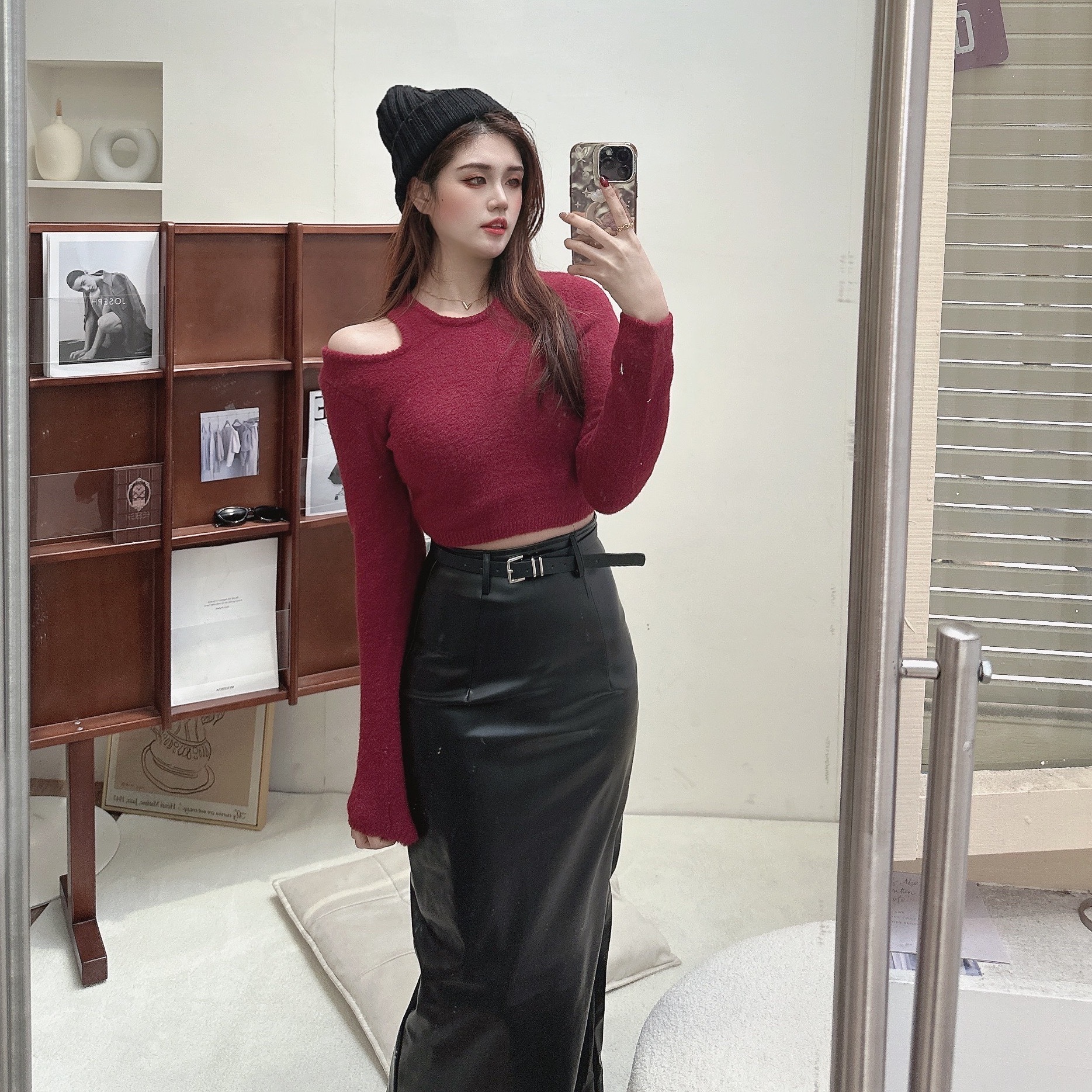 韓國軟綿綿單露肩上衣/四色