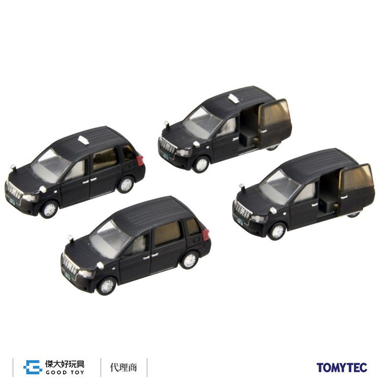 TOMYTEC 336211 車輛系列 基本 JPN計程車．黑 (4輛)