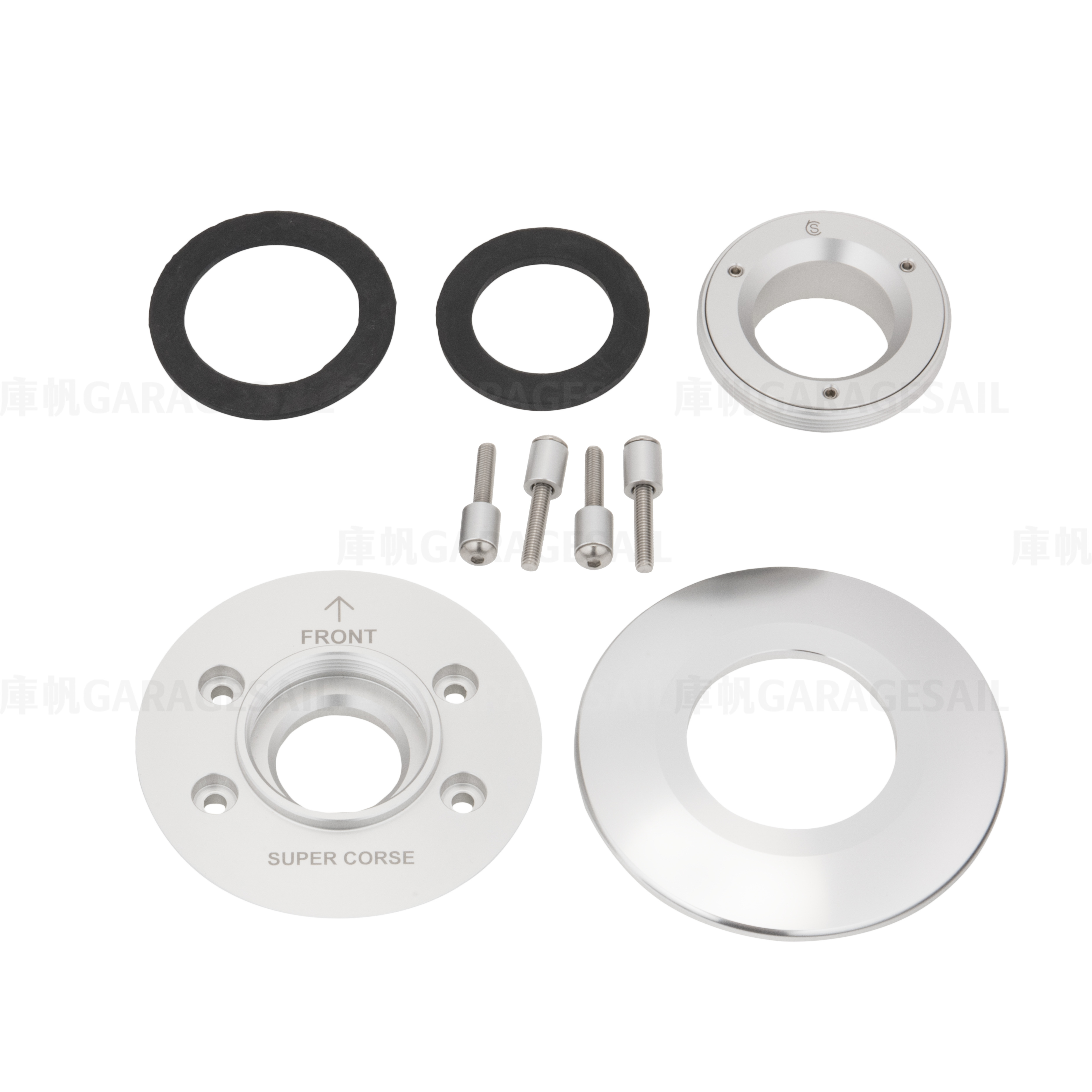 BMW R9T 專用 Monza 油箱蓋 轉接座 - 銀