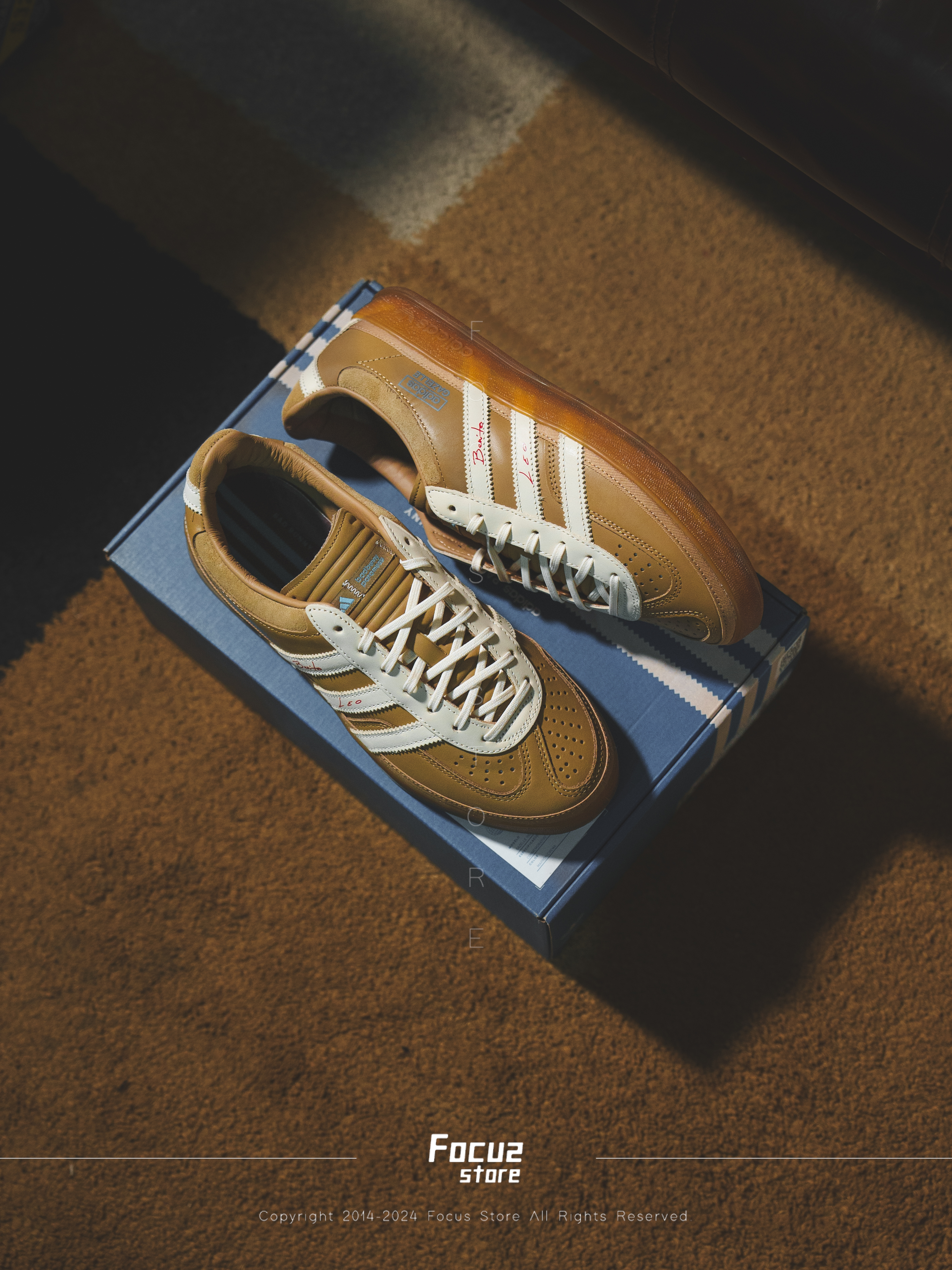 【Focus Store】預購 Bad Bunny x Lionel Messi x Adidas Originals Gazelle Indoor "beige" 米色 JR0182