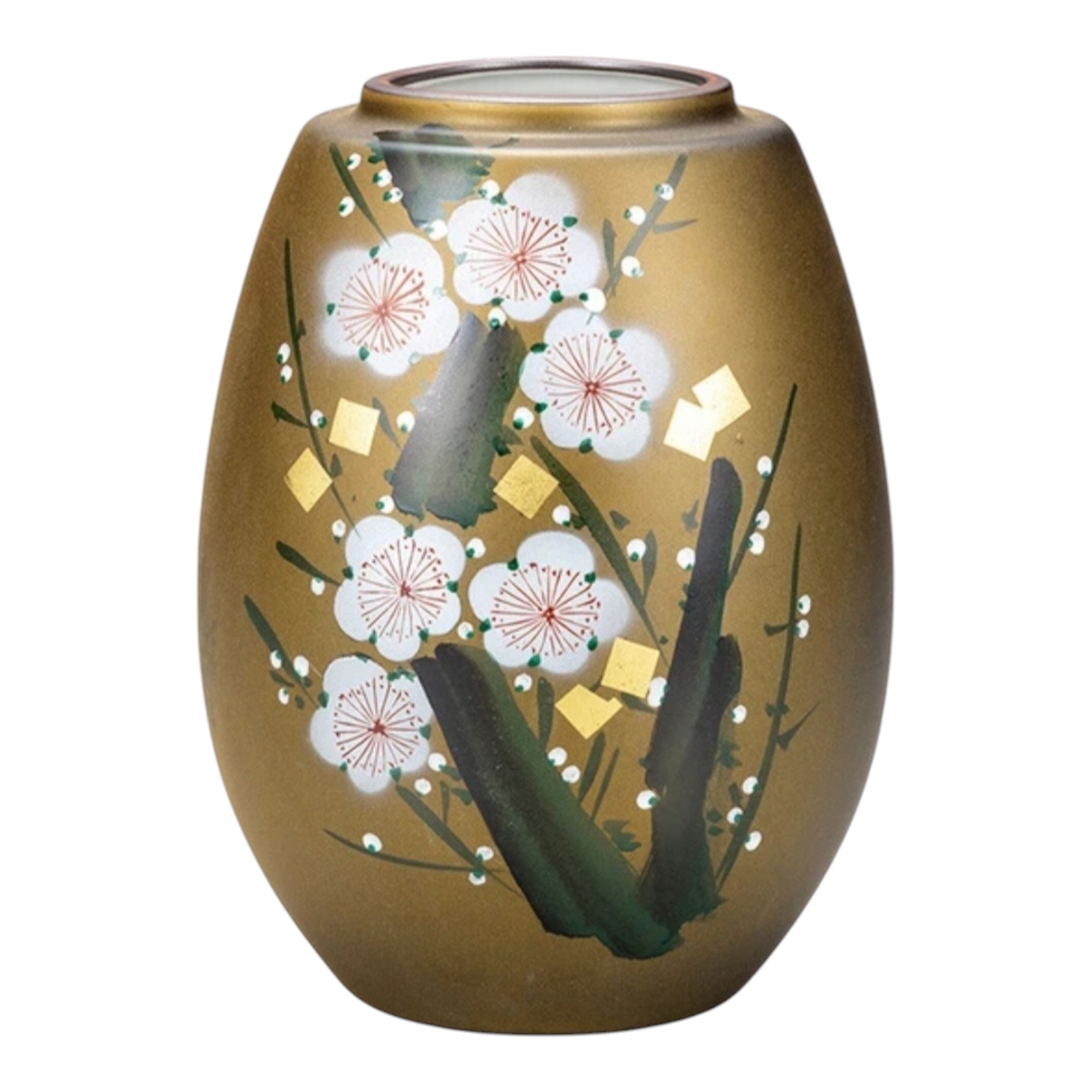 中国美術 九谷焼雙獅耳青花山水 花瓶 花器 壺希少品