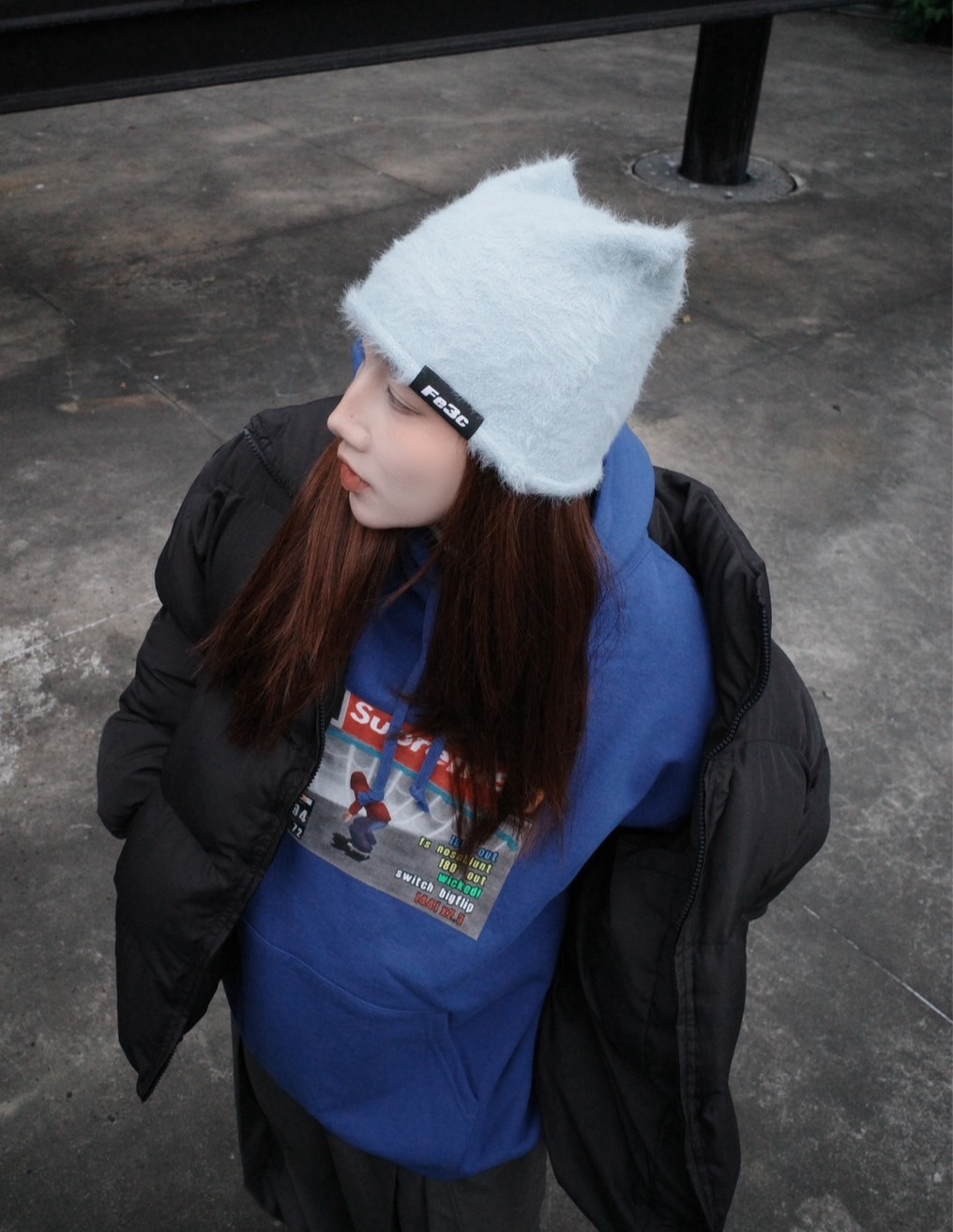 <熱銷回歸😈> Fe3c 小惡魔馬海毛 喵喵帽