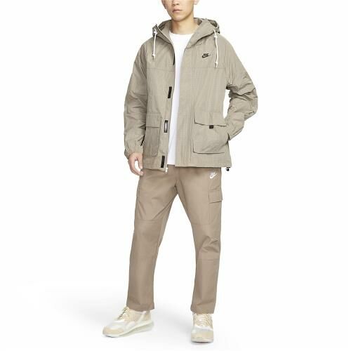 NIKE 外套 CLUB 卡其 口袋 工裝 風衣外套 男 FN3109-247