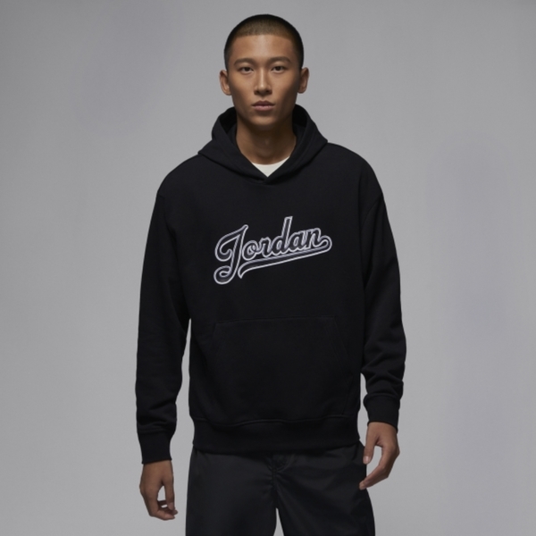 NIKE 帽T JORDAN 黑 刺繡LOGO 連帽 上衣 男 FN4614-010