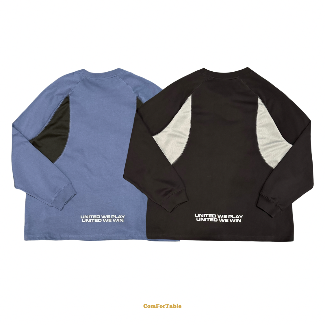 街頭運動風撞色長袖TEE