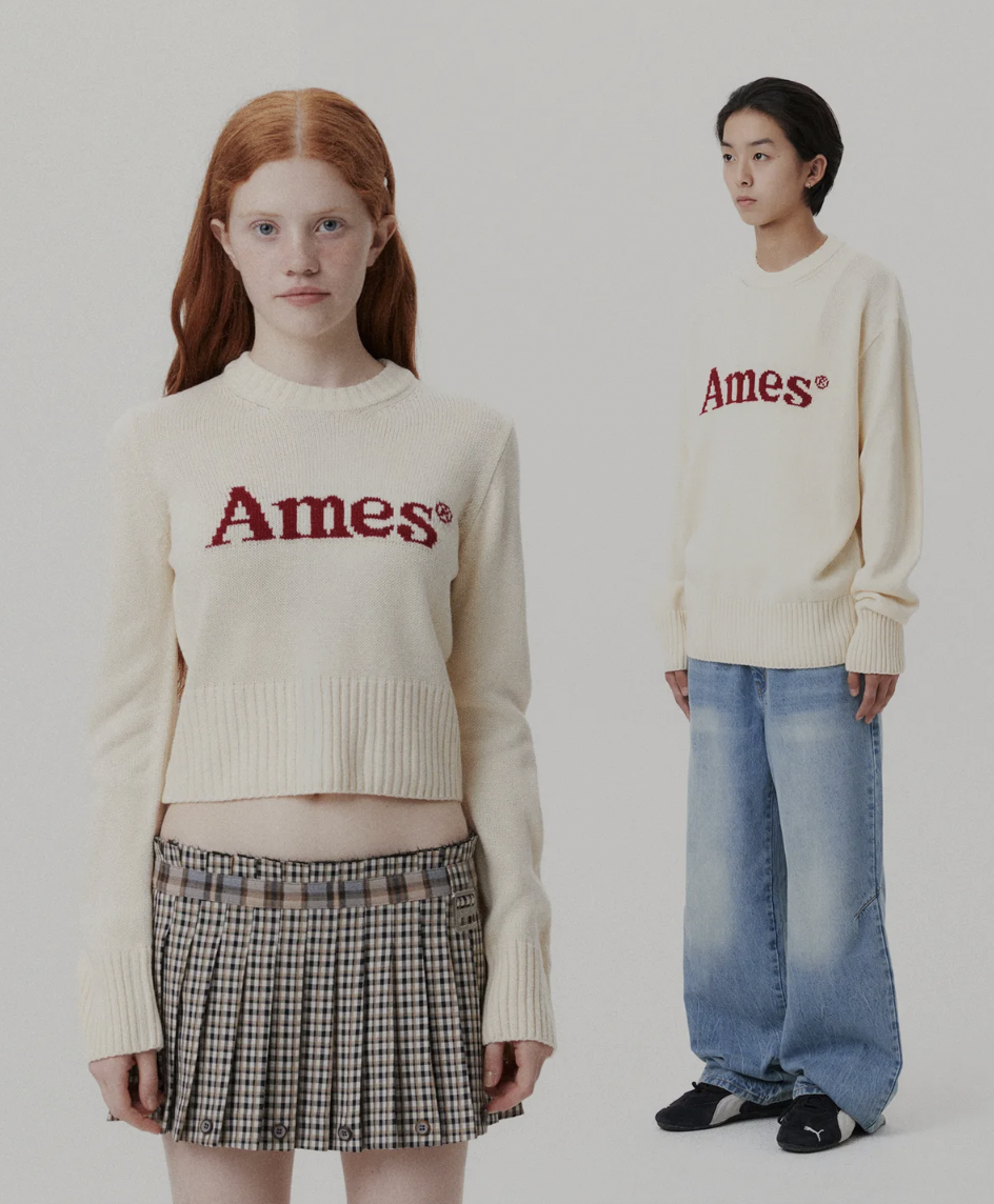 AMES BASIC PULLOVER KNIT IVORY