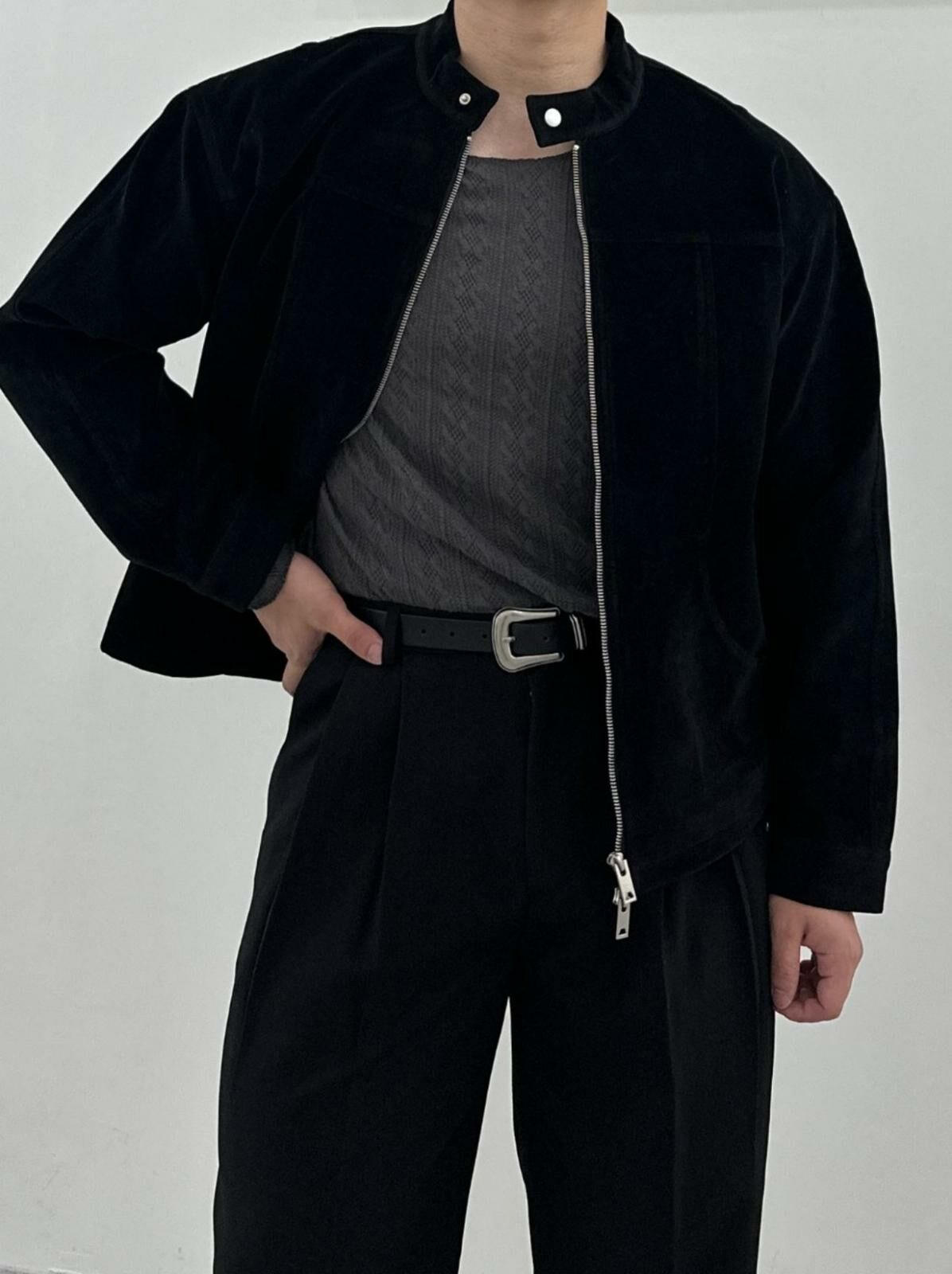 企領拉鍊猄面褸 MEMENTO-031JK