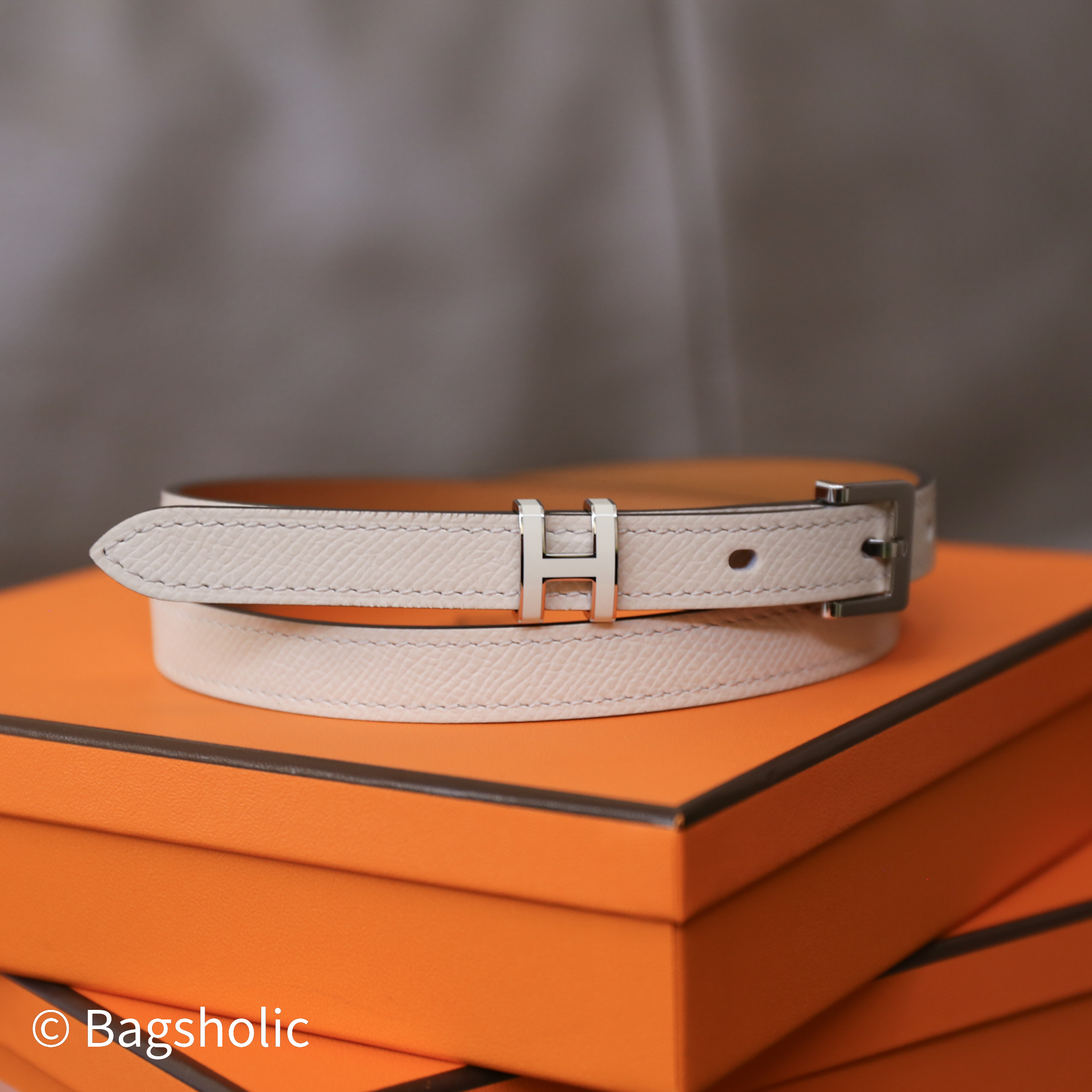 Hermès Pop H Belt (Craie PHW)
