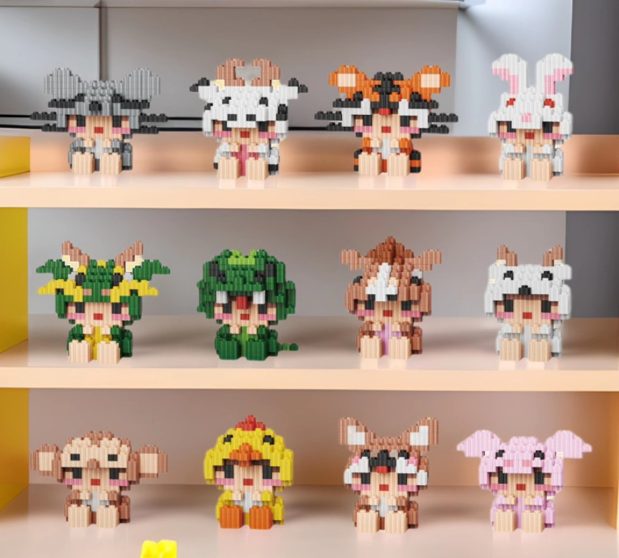 12生肖拼装积木（一套12款）