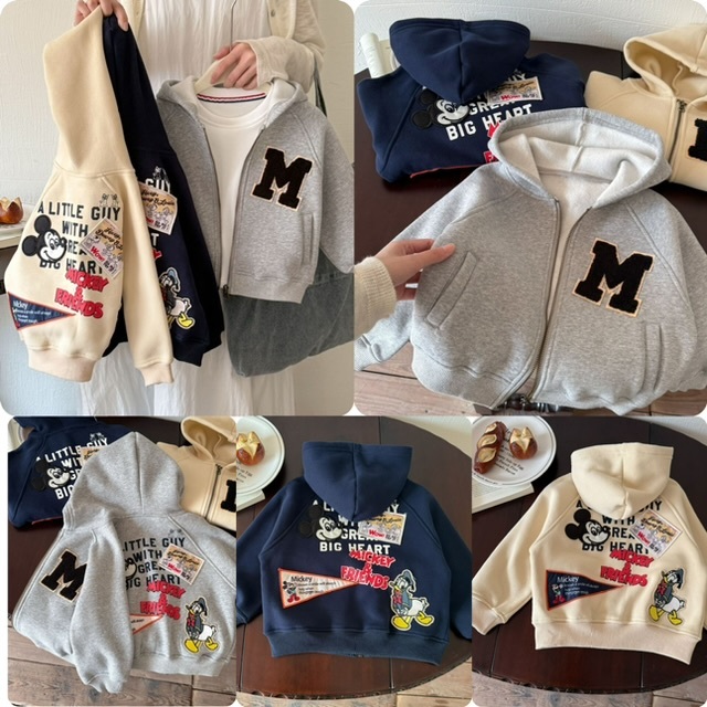 兒童Dis*ney連帽絨底棉外套 -2500016