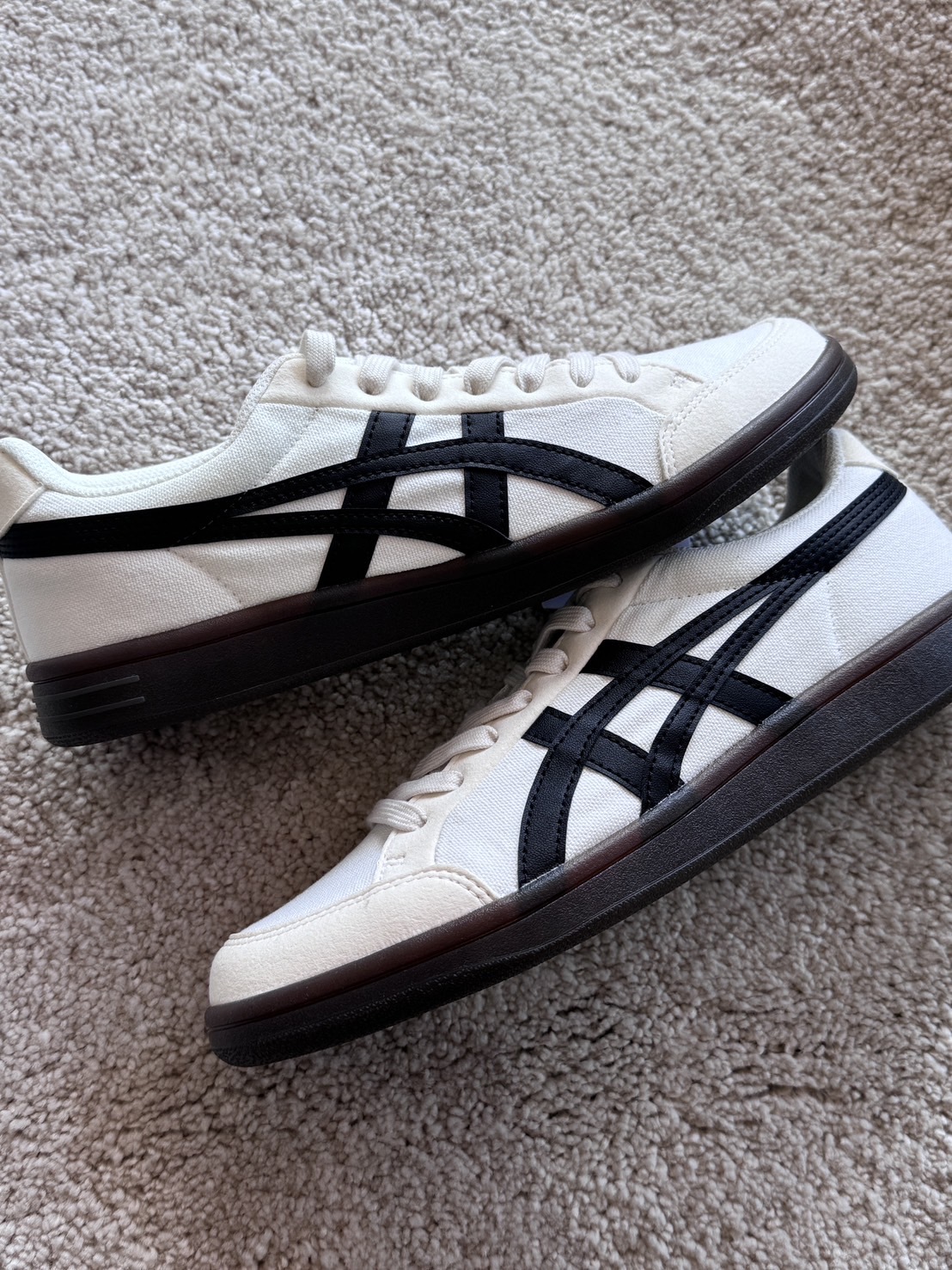 Onitsuka Tiger Advanti 鬼冢虎 黑白焦糖底 復古帆布鞋 1183B799-101